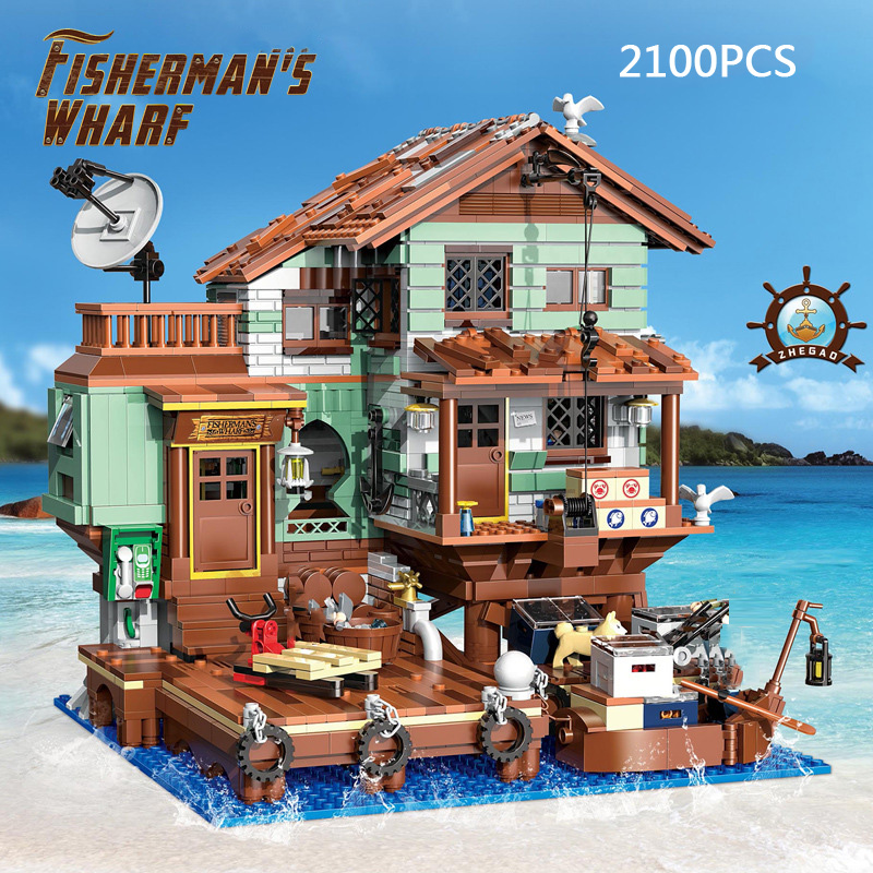 Lego Set City - Idea City Streetscape Mini Block Fisherman