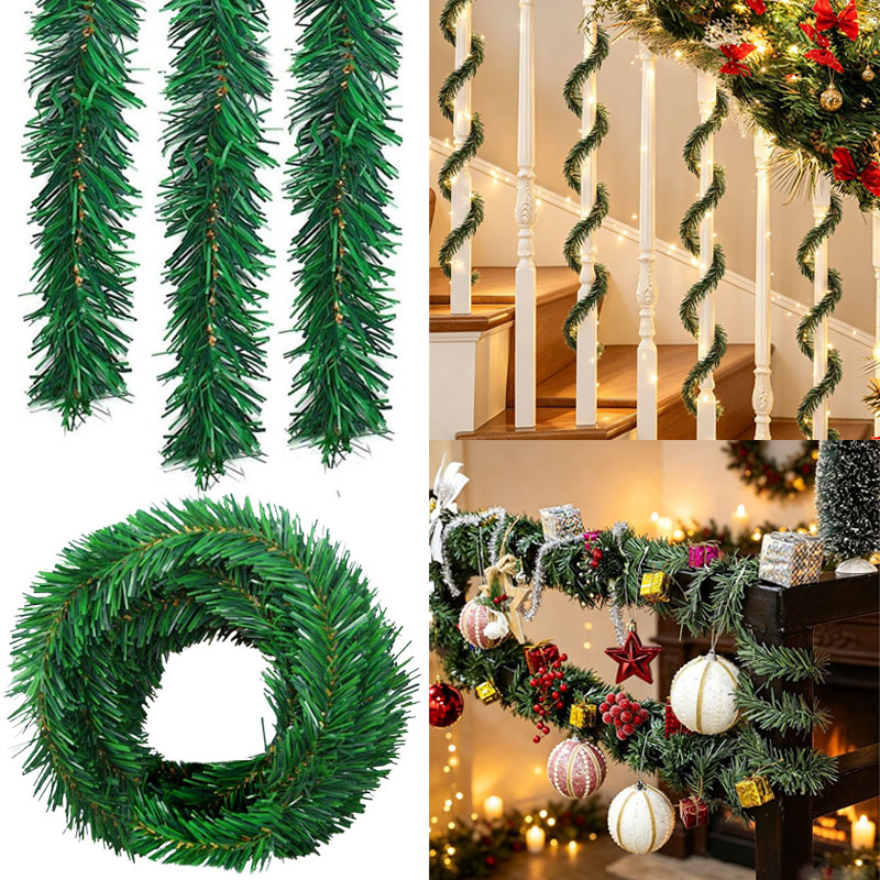 Green Pine Christmas Garland D - огляд і ціна Tinsel Garland Decoration