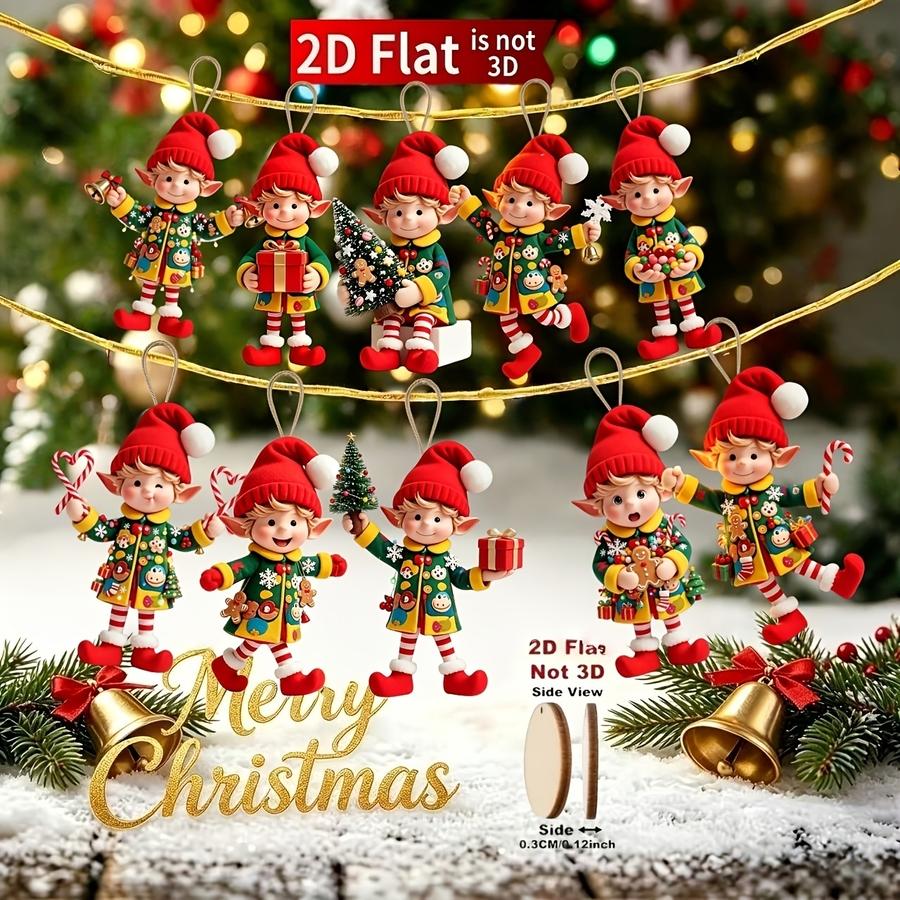 1/5/10/20/50/100pcs 2D Flat, 1 - огляд і ціна Christmas Tree Artificial