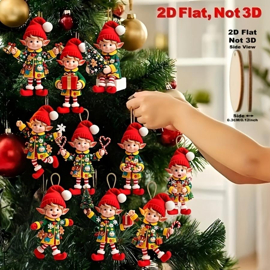 1/5/10/20/50/100pcs 2D Flat, 1 - огляд і ціна Christmas Tree Artificial