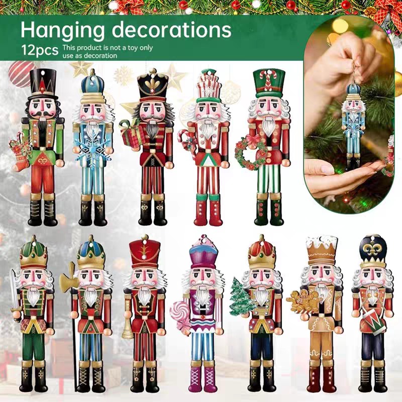 12/16pcs Wooden Nutcracker Sol - огляд і ціна Nutcracker Figurine