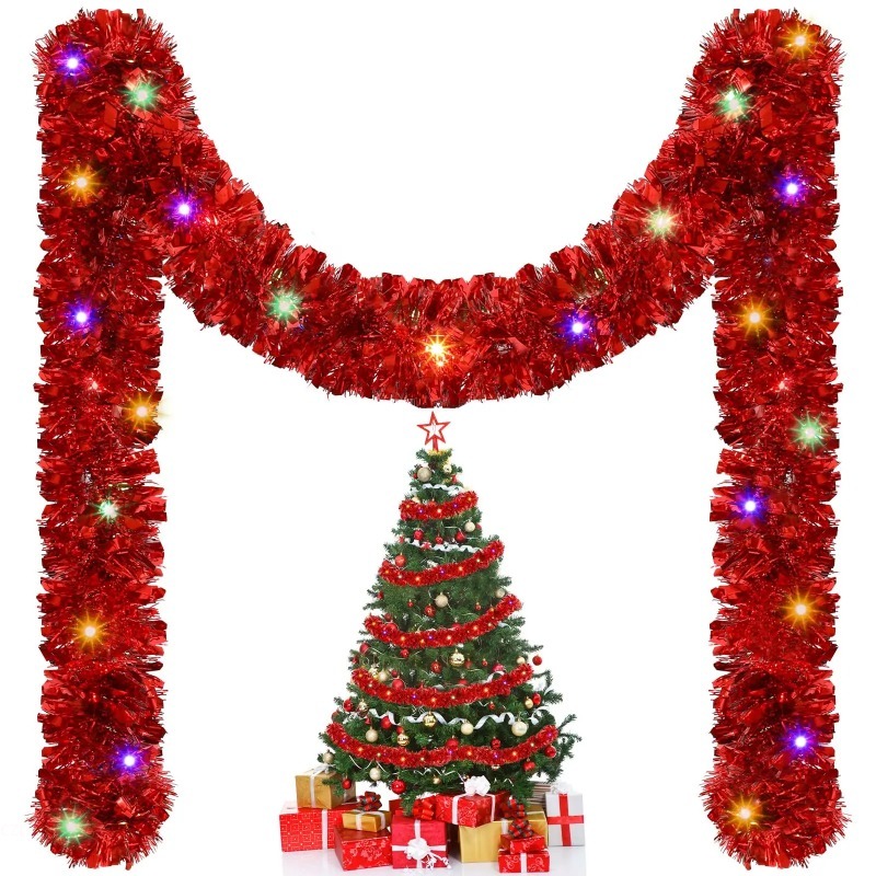 1PC 5M Christmas Tinsel Garlan - огляд і ціна Tinsel Garland Decoration
