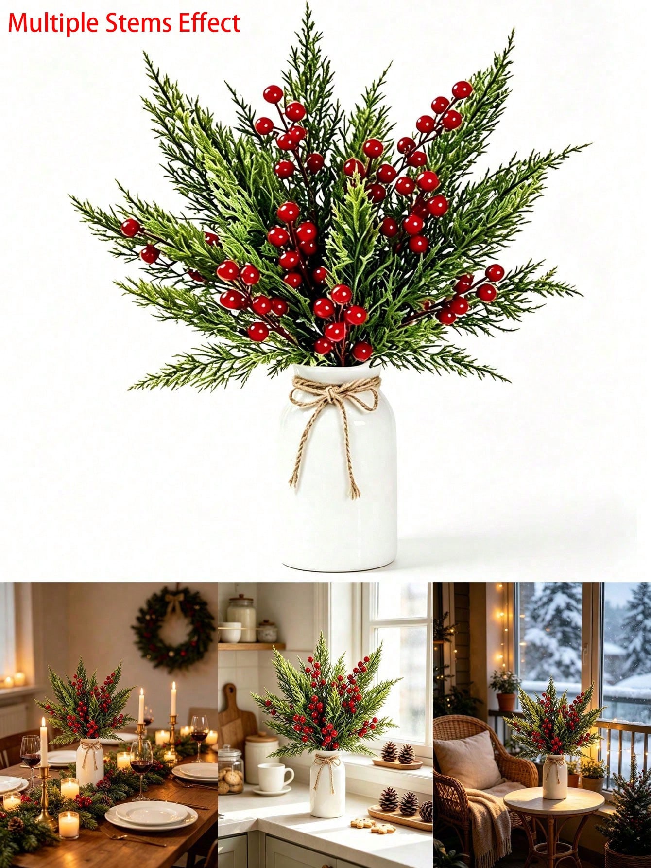 20pcs Artificial Pine Branches - огляд і ціна Christmas Tree Artificial